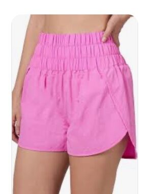 NWOT Zenana Outfitters Hot Pink High-Waist Athletic Shorts